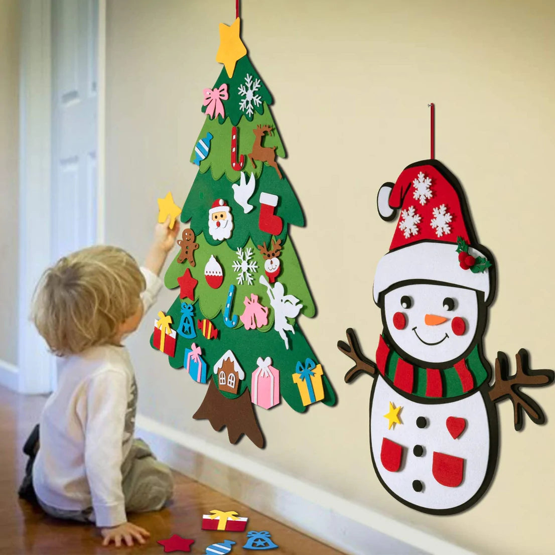 Montessori Christmas™- Albero di Natale🎄 e Pupazzo di Neve⛄️