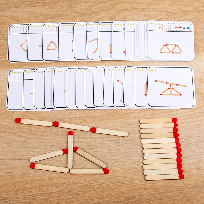 Montessori GeoSticks™- Replica la forma